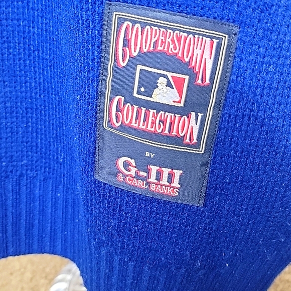 Cooperstown Collection by G III NY Yankees Crewneck Sweater XL Blue and White - Picture 4 of 7